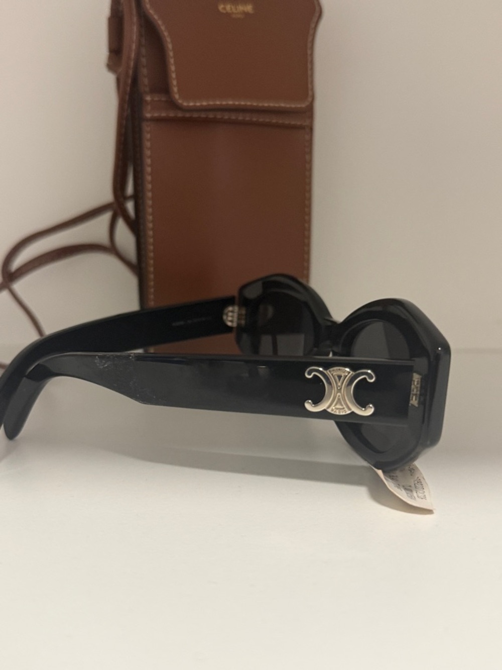 Celine Black Triomphe Sunglasses 💎NWT💎 NEVER WORN - Picture 6 of 15
